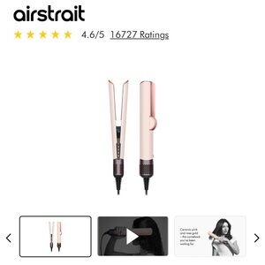 Dyson Air Hair Straightener - Pink and Black